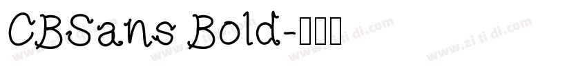 CBSans Bold字体转换